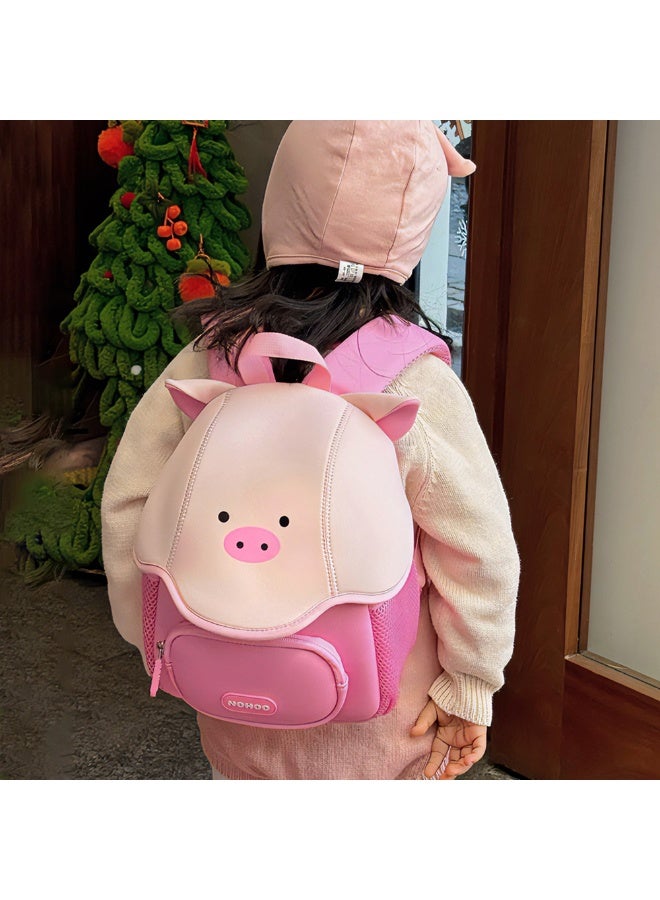 Nohoo 3D Cute Peppa Kids School Bag/Activity Bag 10" - Pink - Image 2