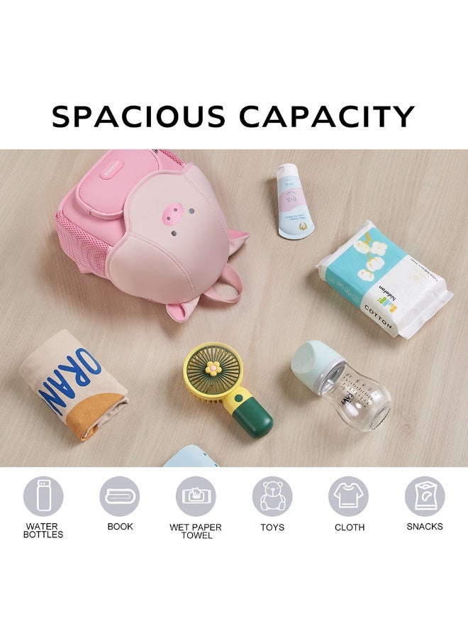 Nohoo 3D Cute Peppa Kids School Bag/Activity Bag 10" - Pink - Image 4