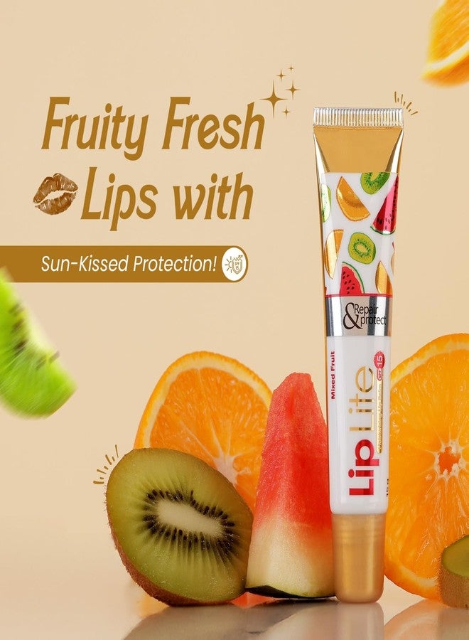 Leeford Liplite Moisturizing Lip Balm – Pack of 5 (15g Each) | Mixed Fruit Flavour | With SPF 15 for Sun Protection | Nourishes Dry & Chapped Lips | Non-Greasy, Long-Lasting Lip Care - Image 2