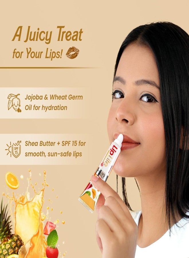 Leeford Liplite Moisturizing Lip Balm – Pack of 5 (15g Each) | Mixed Fruit Flavour | With SPF 15 for Sun Protection | Nourishes Dry & Chapped Lips | Non-Greasy, Long-Lasting Lip Care - Image 4