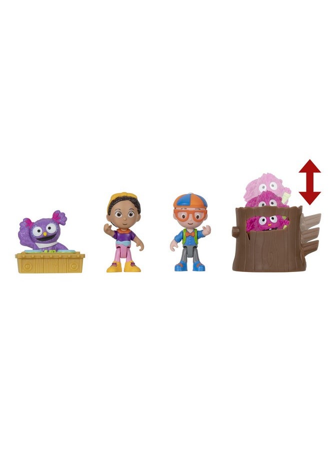 Blippi - Multipack Treehouse Friends Includes Meekah Scratch And Patch Toy Figures For Children And Toddlers Ages 2+ - Image 1