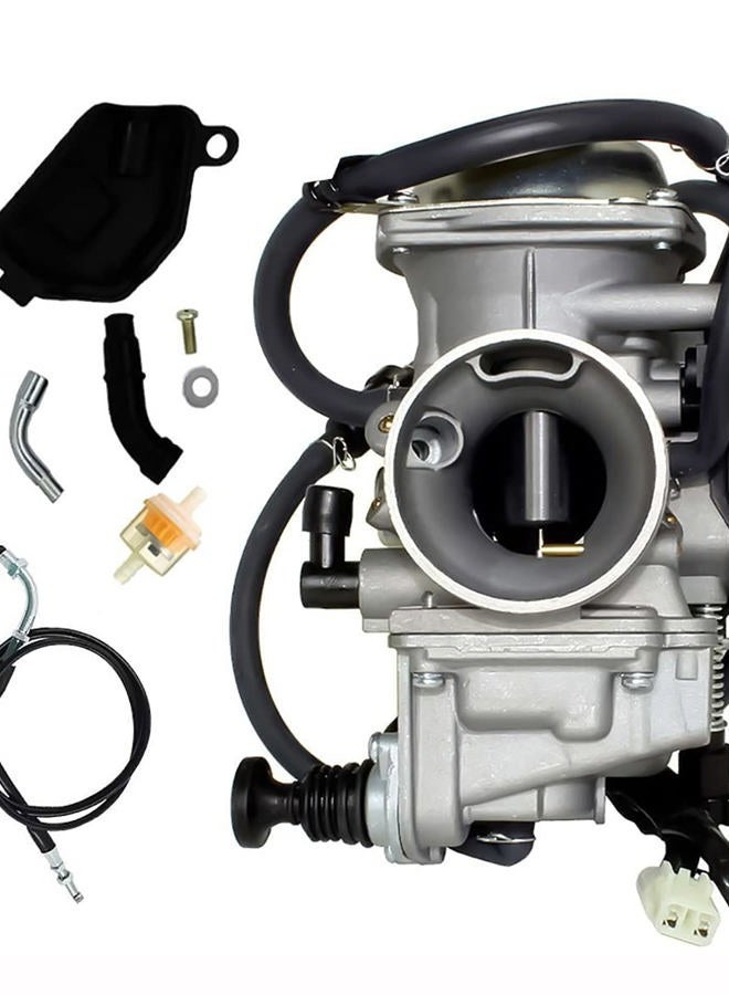 Aniro Moto Carburetor & Throttle Cable for Honda Foreman 450 TRX 450 TRX450ES TRX450FE TRX450FM TRX450S TRX 400 TRX 400FW ATV Carburetor Rancher TRX350 350 ES FE FM TE TM TRX 300 TRX 300 FW Carburetor Carb - Image 1