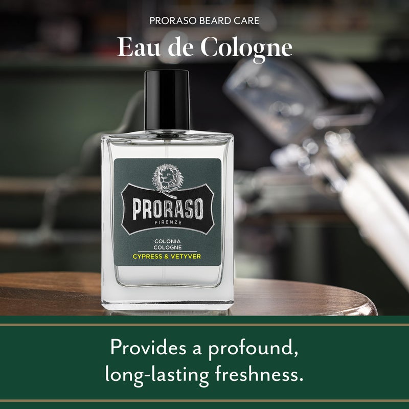 Proraso Eau De Cologne, Cypress and Vetyver, 3.4 Fl Oz - Image 3