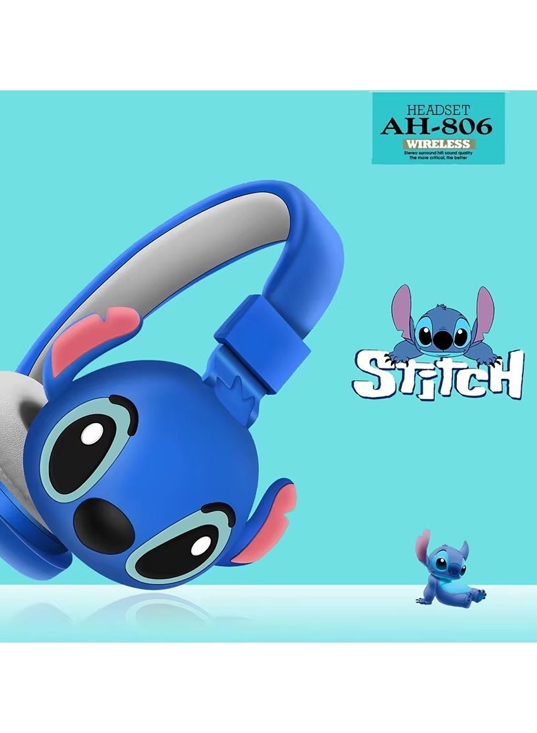 STITCH Wireless Bluetooth Over-Ear Headphone Foldable Gaming Headset Support FM Computer Mobile Phone Music Stereo Headset for Stitch Character - Image 3