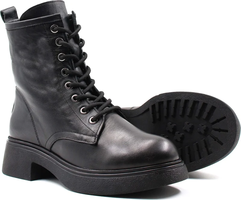 فاست ستيب Leather Fur Women's Classic Boots 124KZA2420