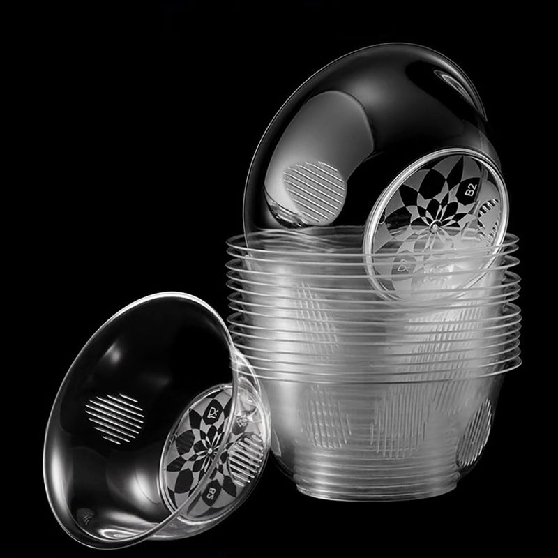 MOACOCK 100 Pack Small Clear Plastic Bowls  8oz Hard Disposable Salad Bowls  Disposable Bowl for Party Serving  Ice Creams  Desserts  Catering  Special Events - Image 5