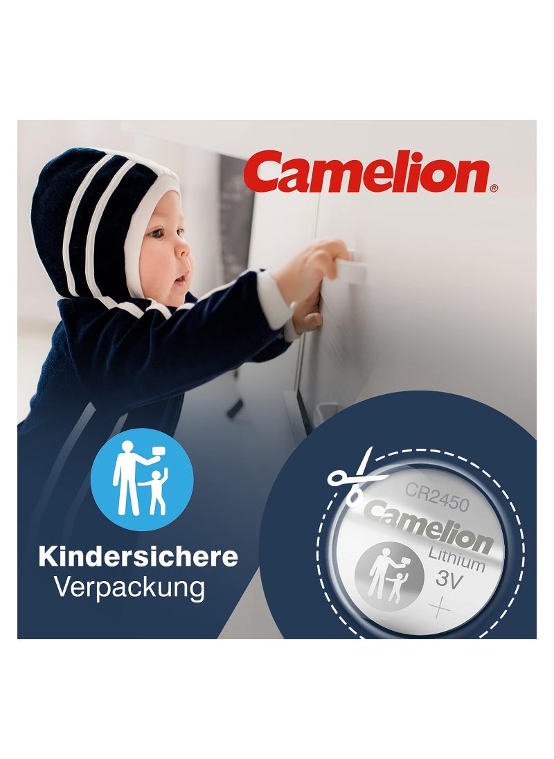 Camelion - Camelion CR2450 Lithium Button Cell Silver - Image 1
