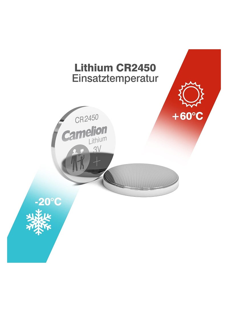 Camelion - Camelion CR2450 Lithium Button Cell Silver - Image 1