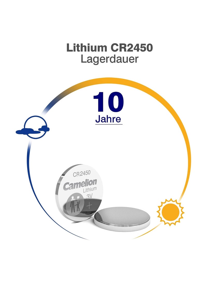 Camelion - Camelion CR2450 Lithium Button Cell Silver - Image 1