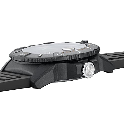 Luminox لومينوكس روبر - أساس نافي سيل - ساعة رجالية تناظرية 45مم - ساعة غطس تناظرية XS.3602.NSF - ساعات رجالية تناظرية - صُنعت في سويسرا، أسود، رياضية غطس، قرص أزرق، سوار أسود - Image 3