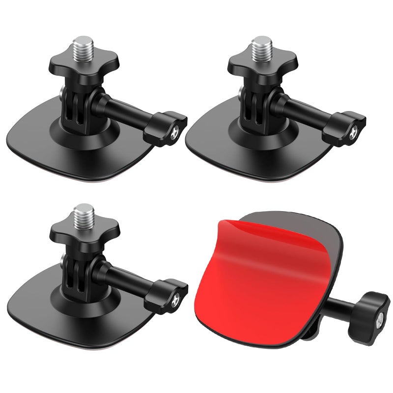 Taisioner 3pcs Flexible Adhesive Sticky Mount Compatible with Insta360 Helmet Mount X5X4X3X2 GO 23S Hero 1312111098 Snowboard Surfboard for Insta 360 Mount Kit - Image 2