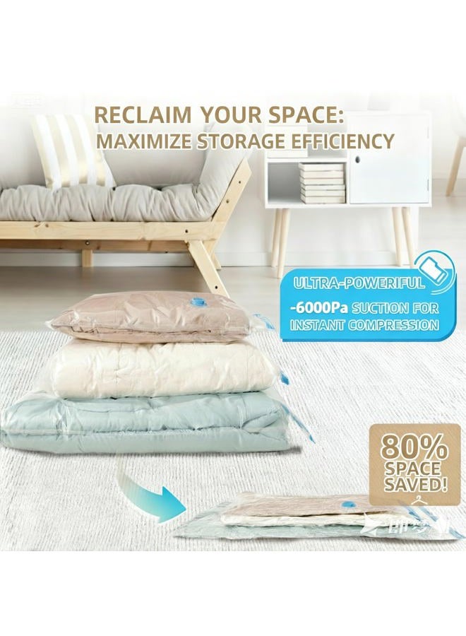 sunmeg Vacuum Seal Bags with Portable Electric Pump, 12 Pack Vacuum Storage Bags for Clothing Travel, Compression Packing Space Saver Bags for Luggage Suitcase (4 Small & 4 Medium & 4 Large) - Image 3