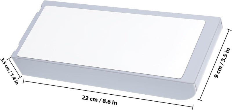 2pcs Hidden Adhesive Pen Box with Cover, Gray Invisible Drawer Type Desk Bottom Storage Organizer for Office and School Stationery - Image 2