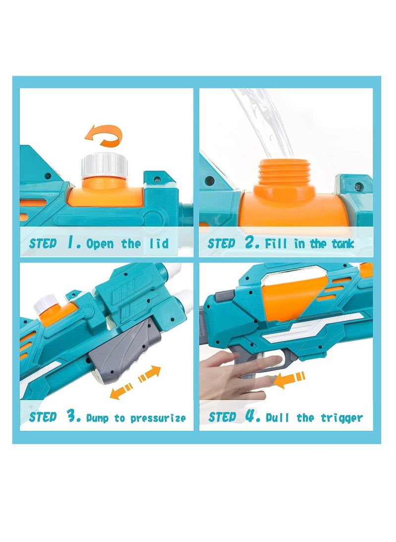 YelaJoy Water Pistols for Kids and Adults, 22.8" Long Super Strong Squirt Pistols Water Soaker Blaster 600CC, Water Toys for Summer Swimming Pool, Outdoor Water Battle  - Image 4