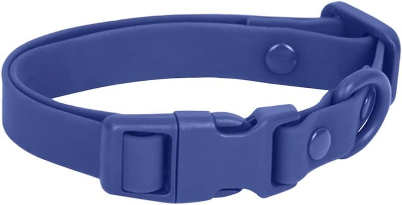 Ovale Waterproof Dog Collar Leash Combo Set, Durable and Easy to Clean, for Small Dogs.(S, Dark Blue) - Image 2