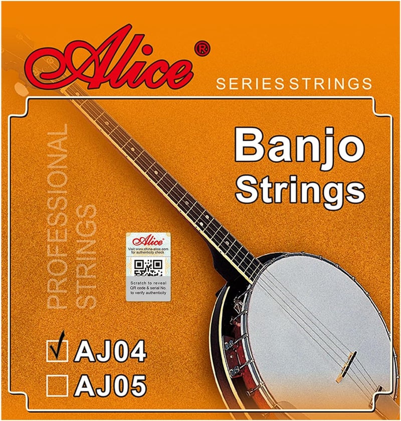 Alice Banjo Strings 4 String, 3 Sets Banjo String 09-30 Well Balanced Tone with Silver-Plated Copper Alloy Wound Strings - Image 1