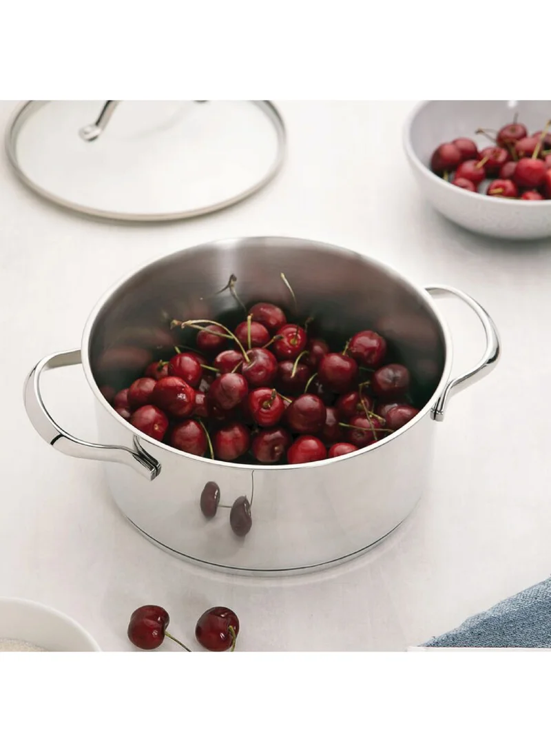 TRAMONTINA Tramontina Una 16cm 1.4L Stainless Steel Shallow Casserole with Tri-ply Bottom