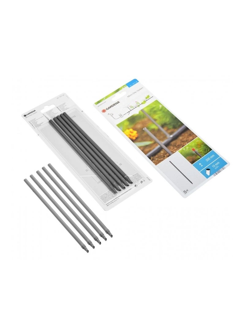 GARDENA Micro Drip System Micro Extension Joint Pipe 200 Mm X 13 Mm X 5Pcs - Image 1