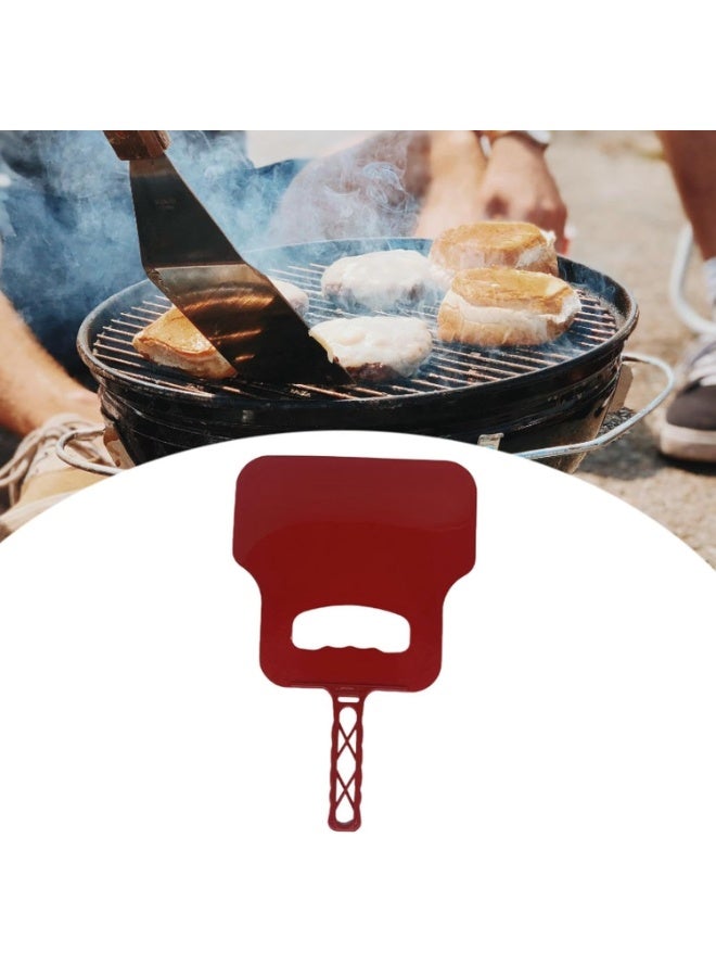 Home Care مروحة يدوية للشواء - منفاخ هواء للشواء اليدوي للشوايات الفحم، نيران المخيم والطهي في الهواء الطلق | مروحة طهي محمولة للتحكم السهل في النار، أداة خفيفة الوزن للحدائق والساحات (أحمر) - Image 2