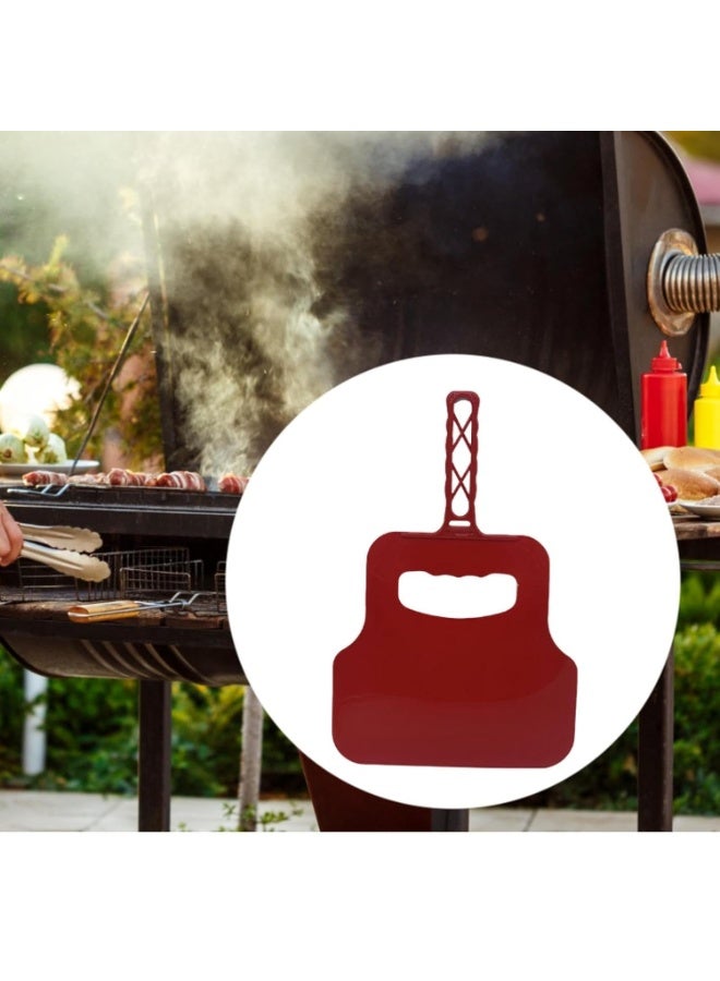 Home Care مروحة يدوية للشواء - منفاخ هواء للشواء اليدوي للشوايات الفحم، نيران المخيم والطهي في الهواء الطلق | مروحة طهي محمولة للتحكم السهل في النار، أداة خفيفة الوزن للحدائق والساحات (أحمر) - Image 3