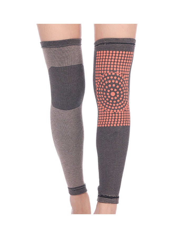 NIBEMINENT Winter Warm Knee Brace Pads Self Heating Sleeve Thermal Leg Warmer Sports Protector L 24*2*15cm - Image 1