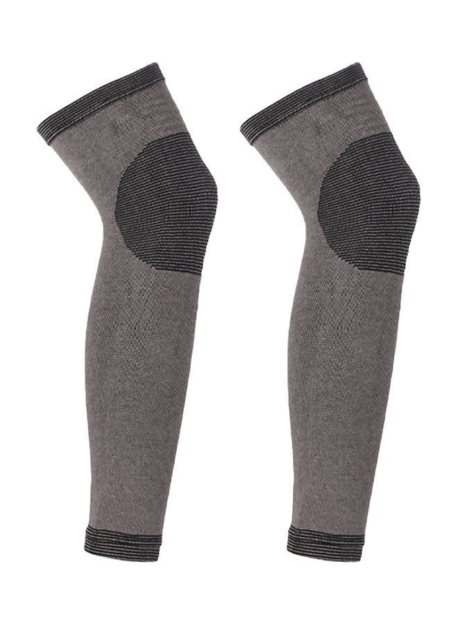 NIBEMINENT Winter Warm Knee Brace Pads Self Heating Sleeve Thermal Leg Warmer Sports Protector L 24*2*15cm - Image 2