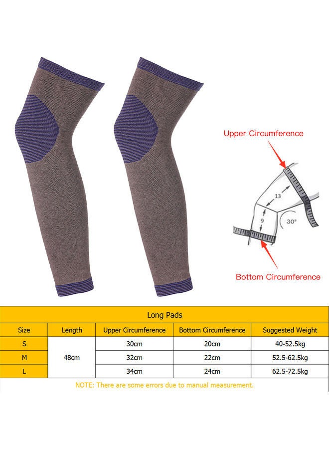 NIBEMINENT Winter Warm Knee Brace Pads Self Heating Sleeve Thermal Leg Warmer Sports Protector L 24*2*15cm - Image 3