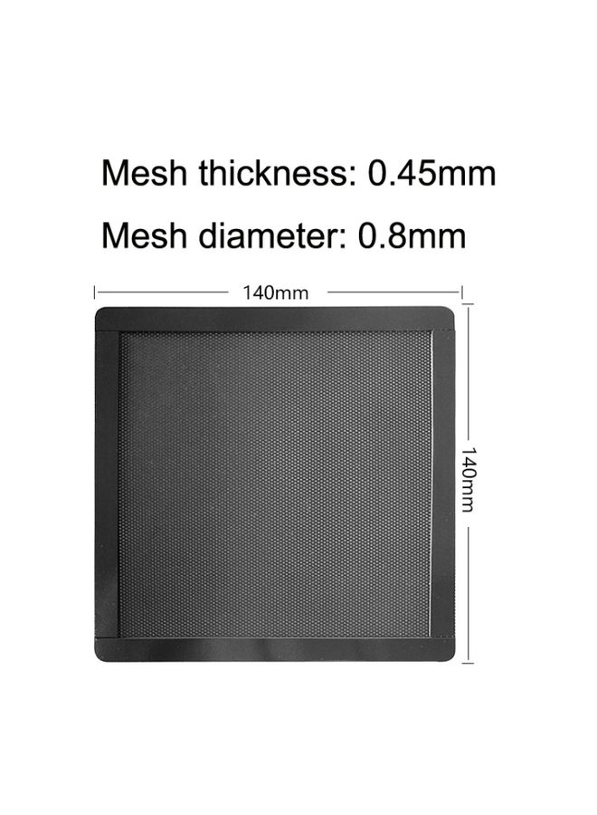 BURAQ 10pcs 14cm With Magnetic Suction PVC Cooling Fan Dust Net Desktop Computer Industrial Fan Filter Cover  - Image 2
