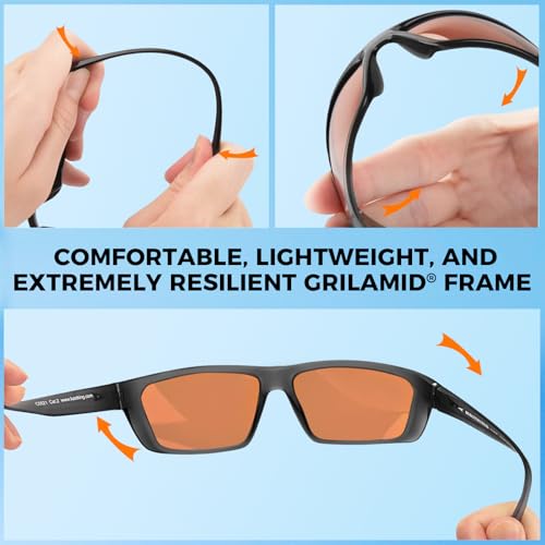 KastKing Huzzah Polarized Sport Sunglasses for Men and Women, Ideal for Driving Fishing Cycling and Running,UV Protection - Image 5