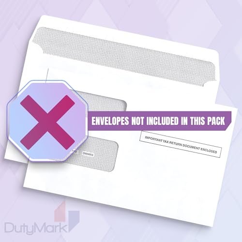 Dutymark 1099 MISC Forms 2025, 4 Part Laser Tax Forms Kit for 25 Individuals - Designed for QuickBooks and Accounting Software 1099 Misc 2025 - Image 5