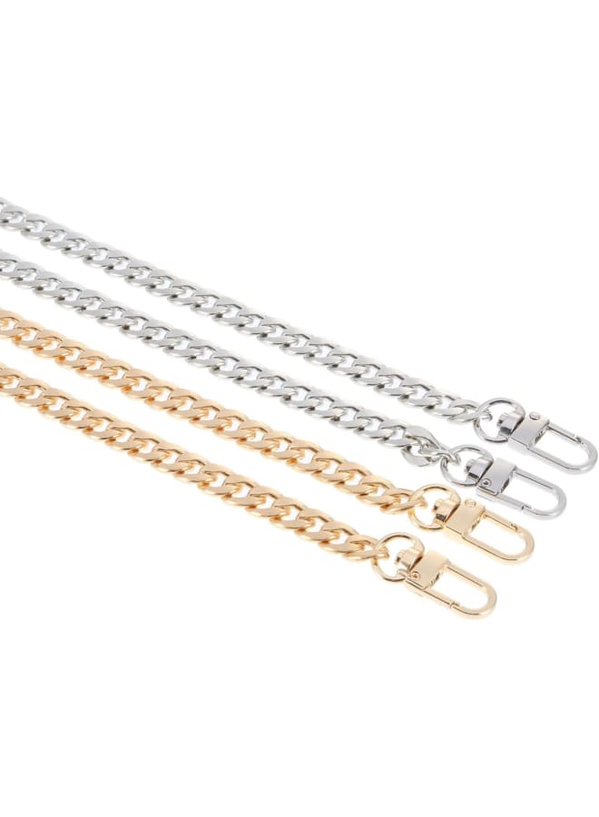 Amison Purse Chain Strap for Crossbody Handbag Shoulder Bag Metal Replacement and Purse Making Supplies, Gold/Silver, Set of 2 (120cm)  - Image 2