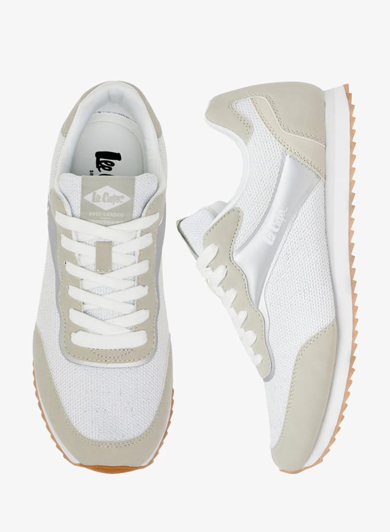 Lee Cooper Women's Panelled Sneakers with Lace-Up Closure - Image 3