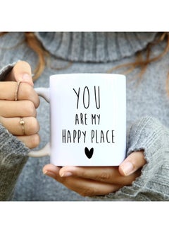 RYN You Are My Happy Place Mug, Couple Mug, Love Mug, Gift For Loved Ones, Coffee Mug, Cute Coffee Mug, Birthday Gift Idea, Anniversary Mug 