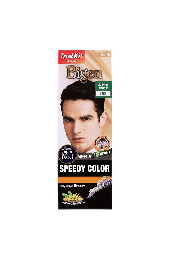 Bigen Men'S Speedy hair color 20g - Brown Black 102 - Image 2