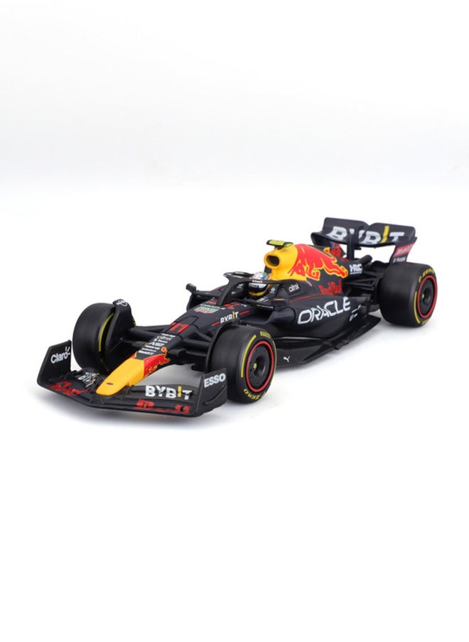 Bburago - Bburago 1:43 Red Bull RB18 (2022) with Helmet - Display-Ready Acrylic Case, Authentic Replica - Image 1