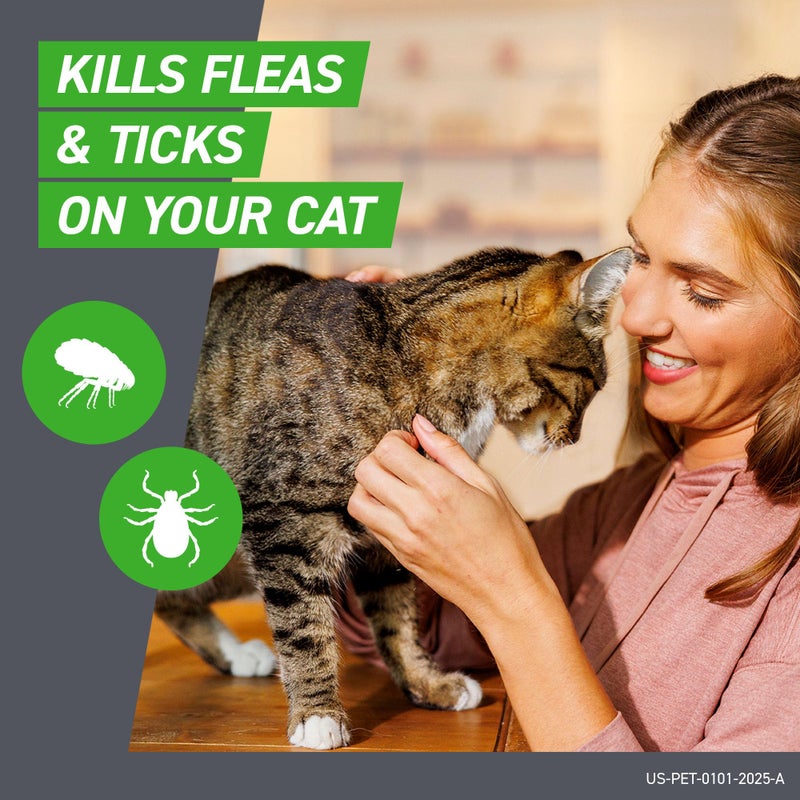 FRONTLINE Plus Flea and Tick Treatment for Cats Over 1.5 lbs. 3 Treatments - Image 2