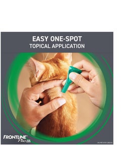 Frontline FRONTLINE Plus Flea and Tick Treatment for Cats Over 1.5 lbs., 3 Treatments  - Image 4