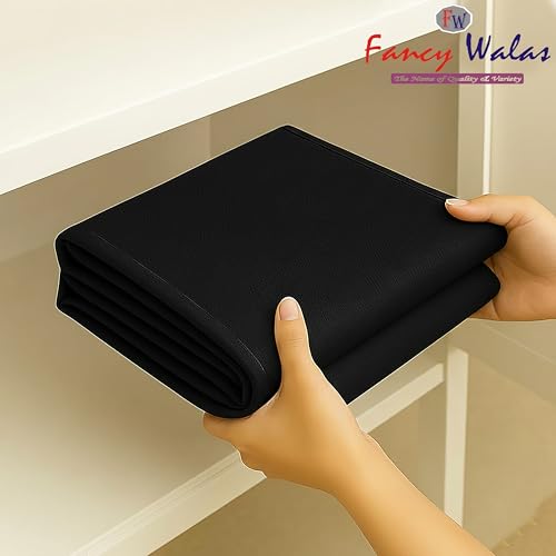 Fancy Walas Refrigerator Double Door Waterproof, Dustproof, Refrigerator Top Cover, Protective Covers for Fridges with Extra Storage Space Nylon Top Cover with 6 Storage Pockets ( Black, 170 x 65 cm ) - Image 5