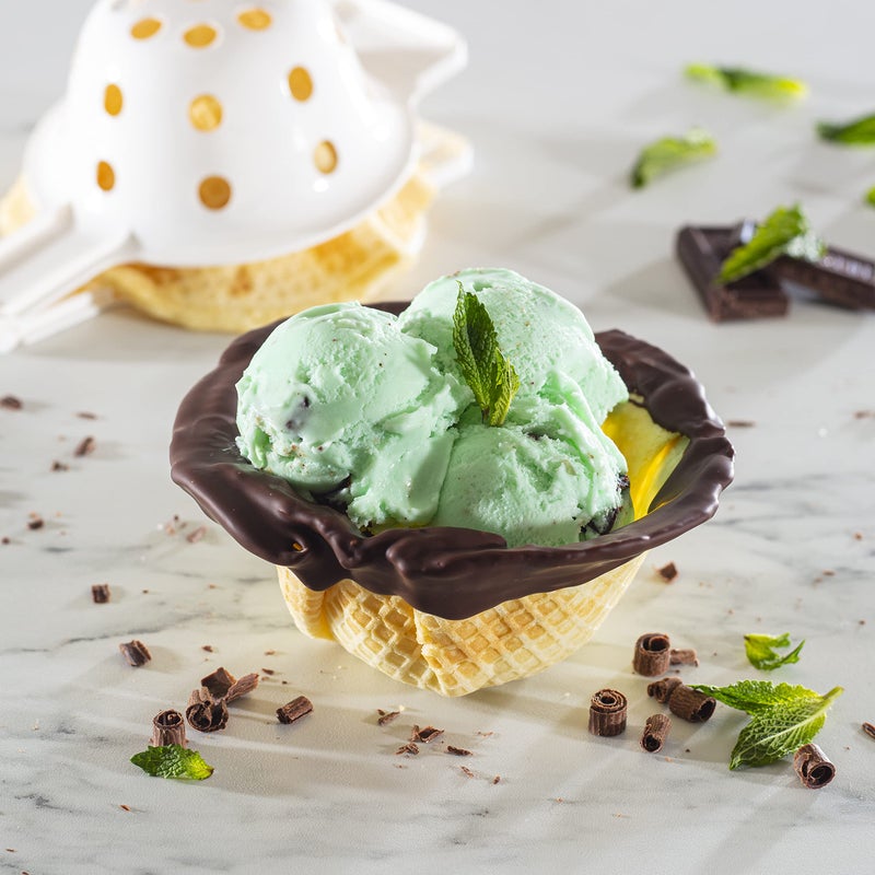 CucinaPro Waffle Cone and Bowl Maker for Homemade Ice Cream Cones- Includes Shaper Roller & Bowl Press - Electric Nonstick Waffler Iron Machine for Sundaes & More, DIY Dessert, Unique Gift Treat for Kids Adults  - Image 4