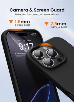 Theodor iPhone 16 Pro Max Black Protective Slim Fit Case Liquid Silicone Cover with Full Body Protection Anti-Scratch Shockproof Case For iPhone - Parkour special events  - Image 3