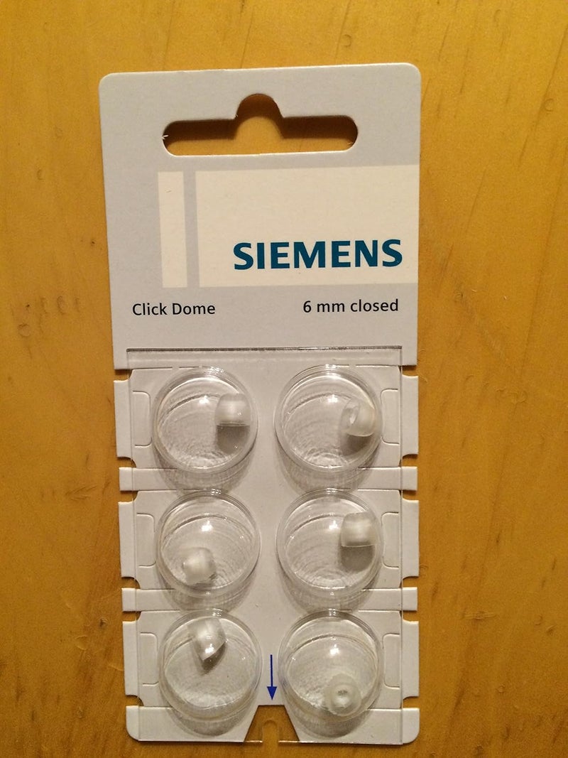 Siemens Click Dome 6 mm Closed Blister Pack of 6