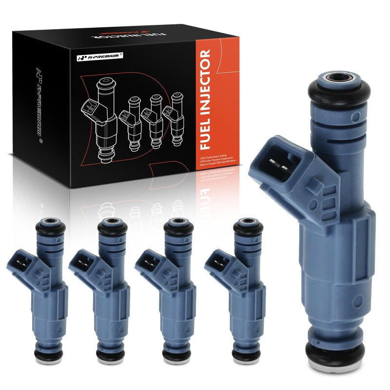 A-Premium Fuel Injectors Compatible with Volvo C70 1999-2004 S60 2001-2004 S80 2004-2006 V70 1999-2004 2.3L 2.5L Turbocharged 5-PC Set - Image 1
