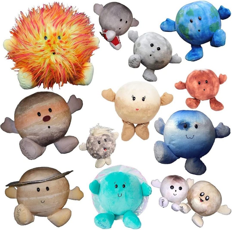 Celestial Buddies Plush Solar System Set 12 Piece Buddy Science Astronomy Space Educational Stuffed Planet Toys - Image 2