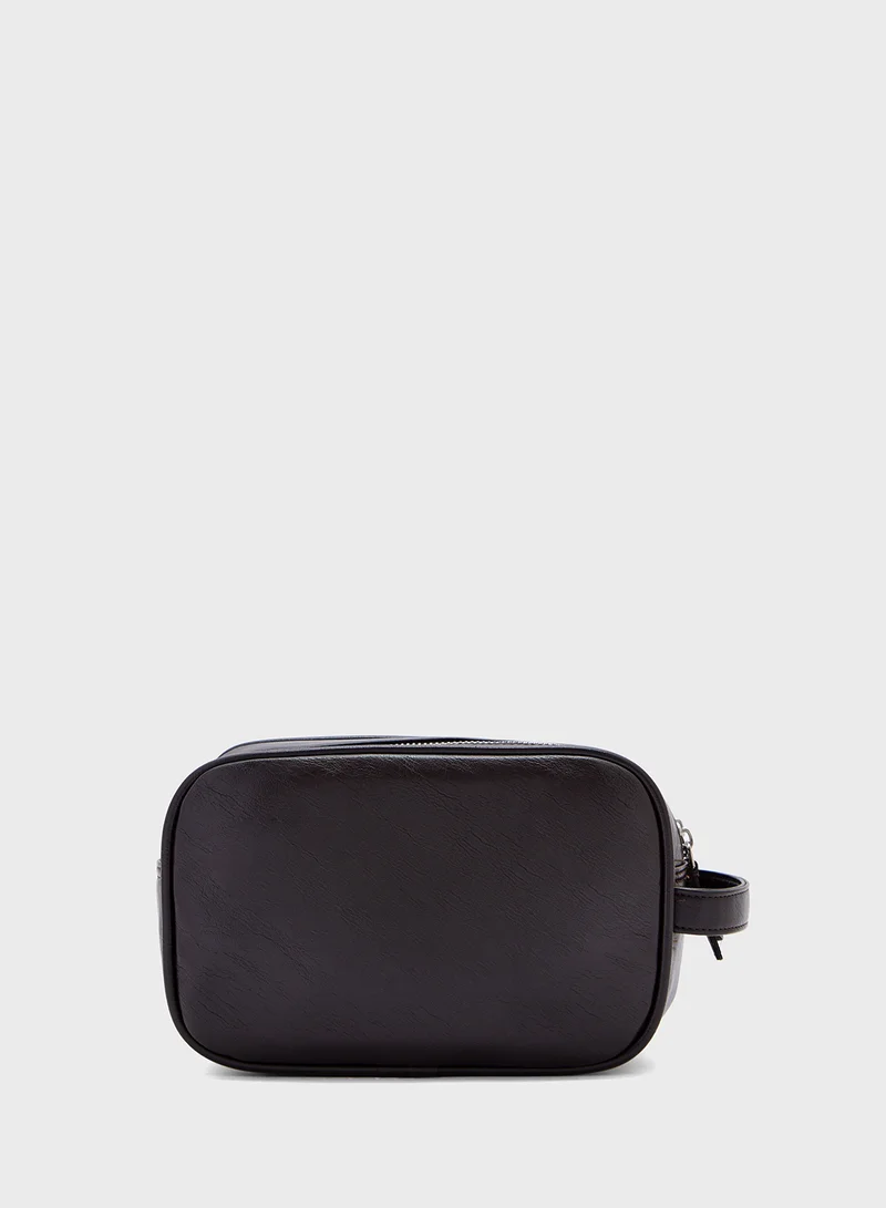 Robert Wood Dual Compartment Travel Kit Wash Bag