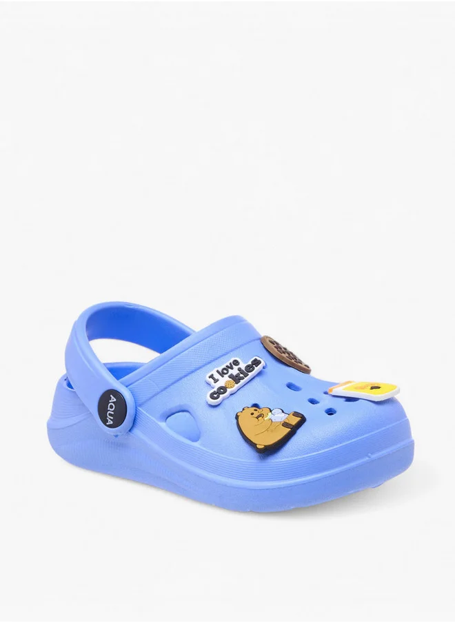 أكوا Accent Detail Clogs with Backstrap