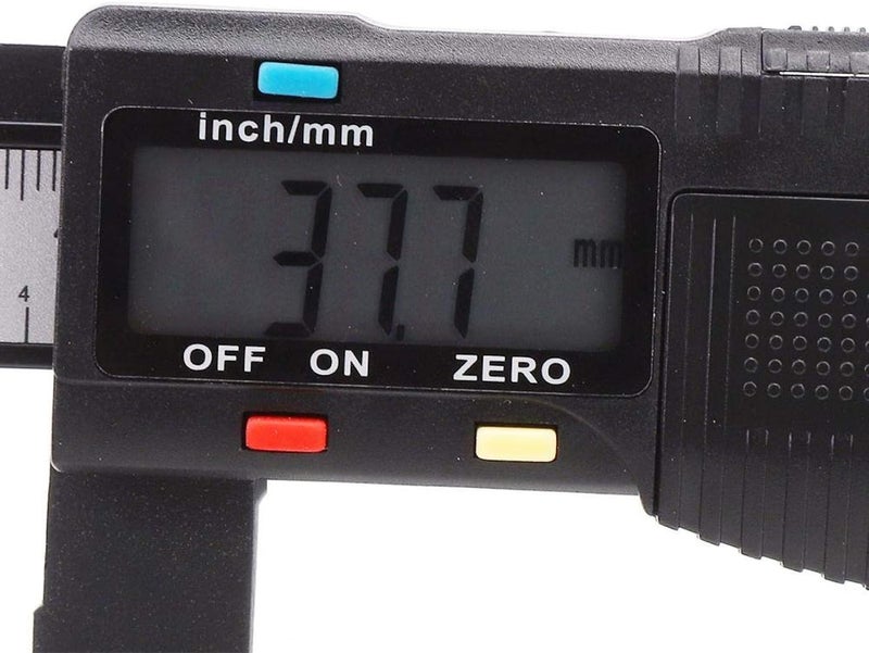 كلاراكو أداة قياس إلكترونية، فرجار فيرنييه، فرجار رقمي إلكتروني 150 مم/300 مم، فرجار رقمي محمول للمنزل الزراعي (فرجار كربوني طويل الفك 150 مم) - Image 4