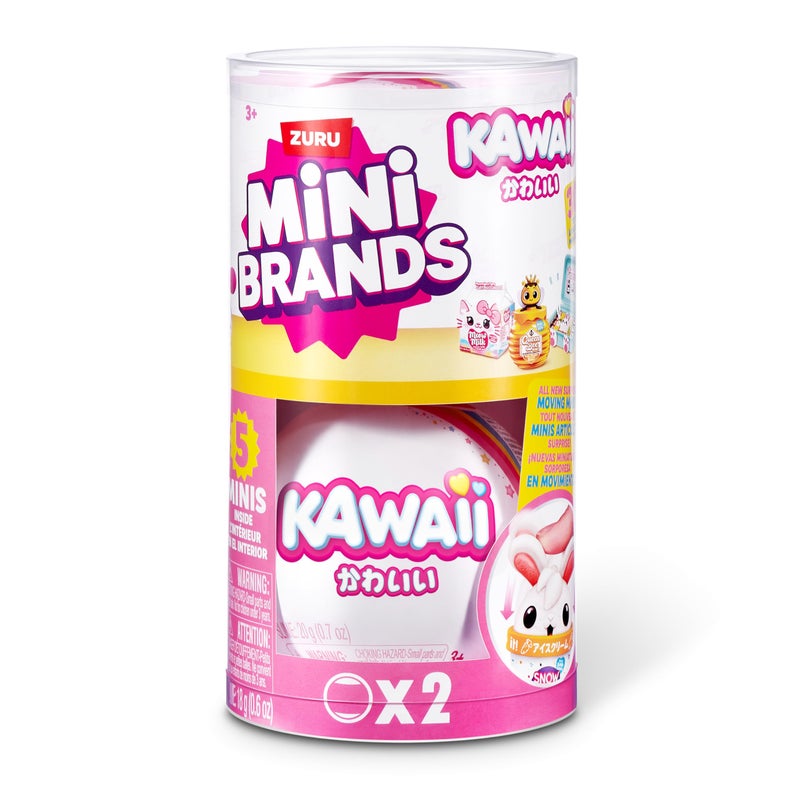 Mini Brands Kawaii Capsule by ZURU, Surprise Kawaii collectable minis, Blind Packaging, Japanese Themed collectables (2 Pack) - Image 2