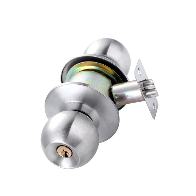 Stainless Steel Door Lock Knob Ergonomic Design Keyed for Bedroom Living Room Study - Image 2