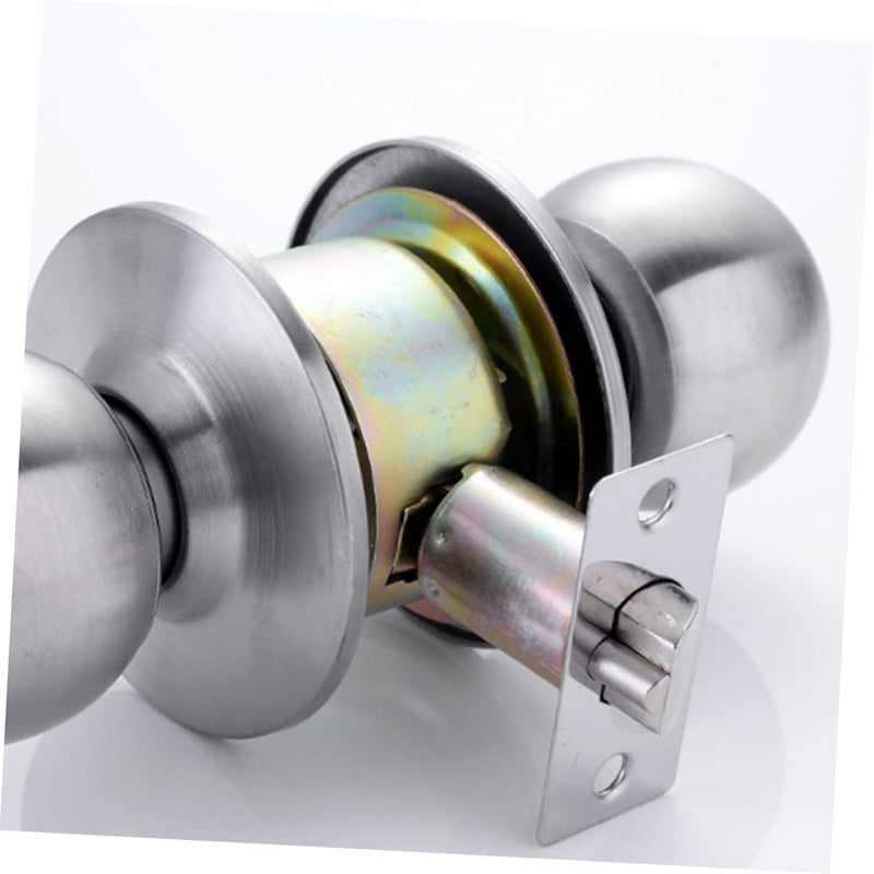 Stainless Steel Door Lock Knob Ergonomic Design Keyed for Bedroom Living Room Study - Image 4