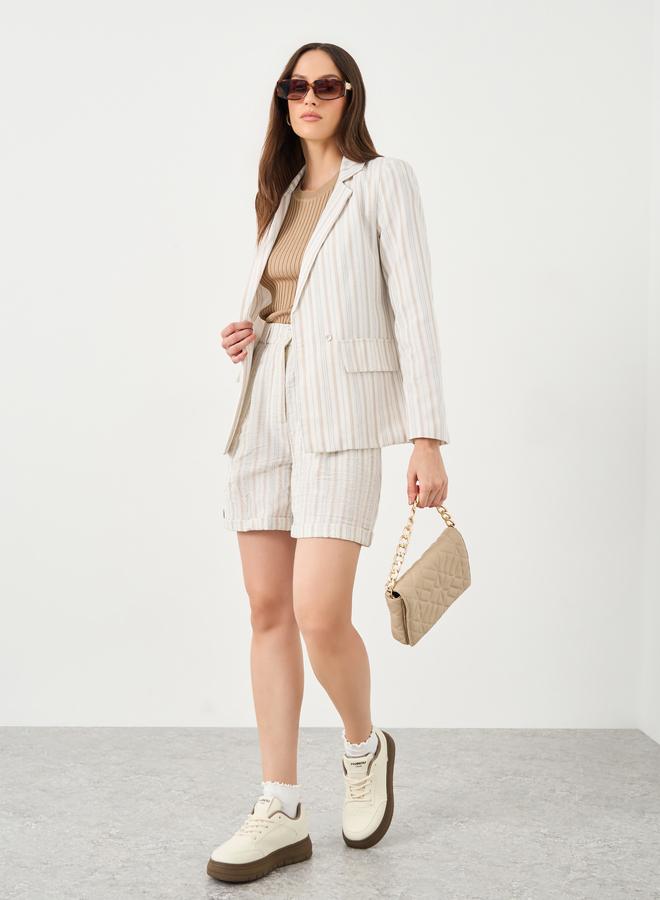 Styli Regular Fit Striped Blazer - Image 2